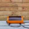 handcrafted veg-tan leather crossbody barrel/bowl bag/cylindrical shoulder purse - 图片 6