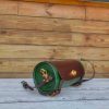 handcrafted veg-tan leather crossbody barrel/bowl bag/cylindrical shoulder purse - 图片 12