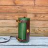 handcrafted veg-tan leather crossbody barrel/bowl bag/cylindrical shoulder purse - 图片 14