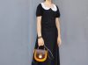 handcrafted equestrian mini crossbody saddle with antique brass handware - 图片 2