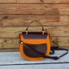 handcrafted equestrian mini crossbody saddle with antique brass handware - 图片 7