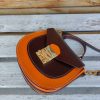 handcrafted equestrian mini crossbody saddle with antique brass handware - 图片 8