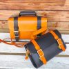 handmade convertible leateher handbag/crossbody satchel in veg-tan cowhide - 图片 3