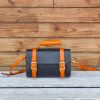 handmade convertible leateher handbag/crossbody satchel in veg-tan cowhide - 图片 17