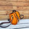 handmade convertible leateher handbag/crossbody satchel in veg-tan cowhide - 图片 13