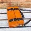 handmade convertible leateher handbag/crossbody satchel in veg-tan cowhide - 图片 14