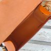handmade convertible leateher handbag/crossbody satchel in veg-tan cowhide - 图片 15