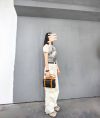 handmade convertible leateher handbag/crossbody satchel in veg-tan cowhide - 图片 4