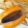 Premium Leather & Canvas Convertible Backpack – Compact Travel Daypack in Italian veg-tan calfskin - 图片 7