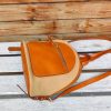 Premium Leather & Canvas Convertible Backpack – Compact Travel Daypack in Italian veg-tan calfskin - 图片 10