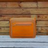 Professional commuter messenger satchel in handmade veg-tan calfskin - 图片 5