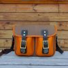 Professional commuter messenger satchel in handmade veg-tan calfskin - 图片 8