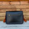 Professional commuter messenger satchel in handmade veg-tan calfskin - 图片 17