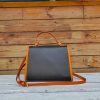 handmade vintage camebridge crossbody satchel in veg tan calfskin - 图片 15