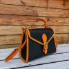 handmade vintage camebridge crossbody satchel in veg tan calfskin - 图片 19