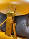 Handmade canvas-leather Drawstring Backpack italy veg-tan  calfskin Two Sizes Available - 图片 14