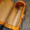 handcrafted Leather Cylinder barrel Handbag – Compact Bowl Crossbody Bag - 图片 7