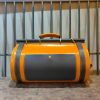 multi-function boarding cabin hanbdag/weekend duffle in italy veg-tan calfskin - 图片 9