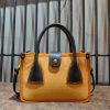 Premium 2-in-1 Leather & Canvas Shopper handbag – Detachable Pouch & Adjustable Strap - 图片 3