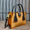 Premium 2-in-1 Leather & Canvas Shopper handbag – Detachable Pouch & Adjustable Strap - 图片 12
