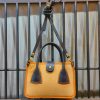 Premium 2-in-1 Leather & Canvas Shopper handbag – Detachable Pouch & Adjustable Strap - 图片 14