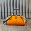 handcrafted Leather&canvas doctor Handbag – Minimalist Structured Top-Handle Purse - 图片 5
