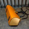 handcrafted Leather&canvas doctor Handbag – Minimalist Structured Top-Handle Purse - 图片 12